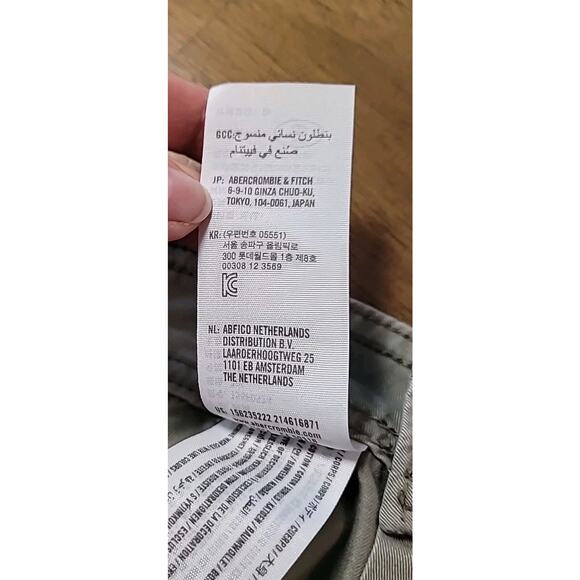 Abercrombie & Fitch Gray Cargo Utility Pants 6S EUC Grunge Gorpcore - Picture 10 of 10